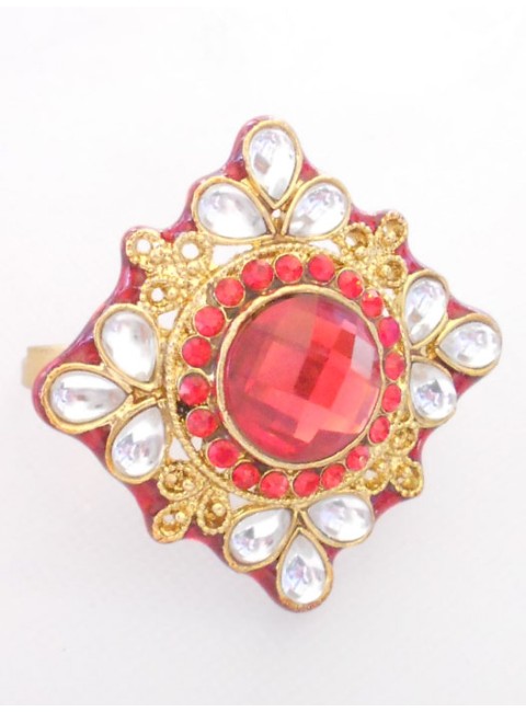 Kundan Finger Ring